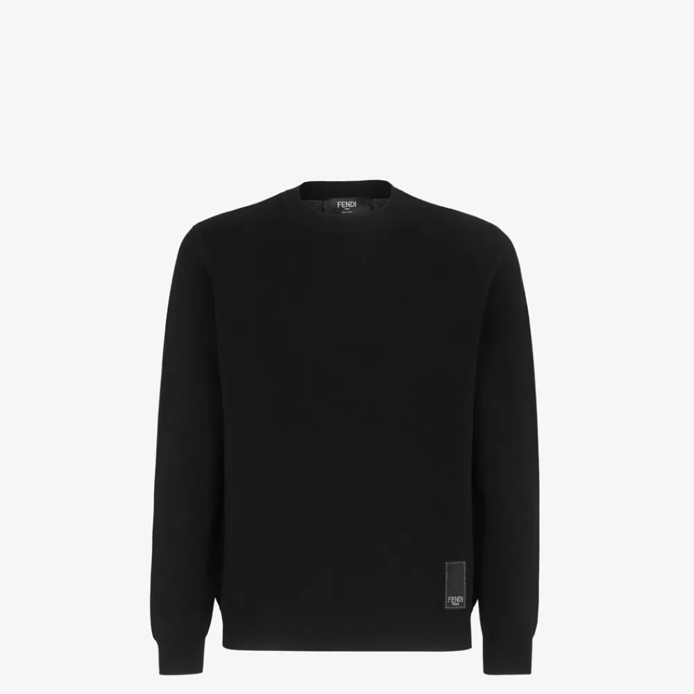Fendi Strickbekleidung<Sweatshirt Aus Stoff In Schwarz