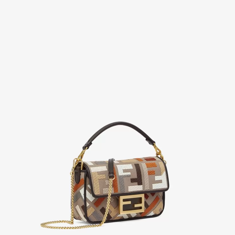 Fendi Schulter- Und Crossbody-Taschen<Tasche Aus Canvas Mit Ff-Stick, Mehrfarbig