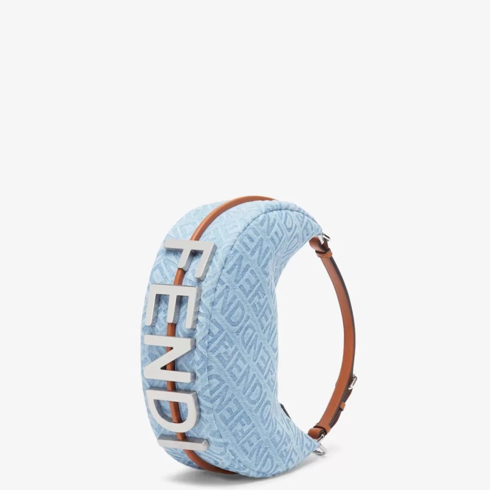 Fendi Schulter- Und Crossbody-Taschen<Tasche Aus Denim In Hellblau