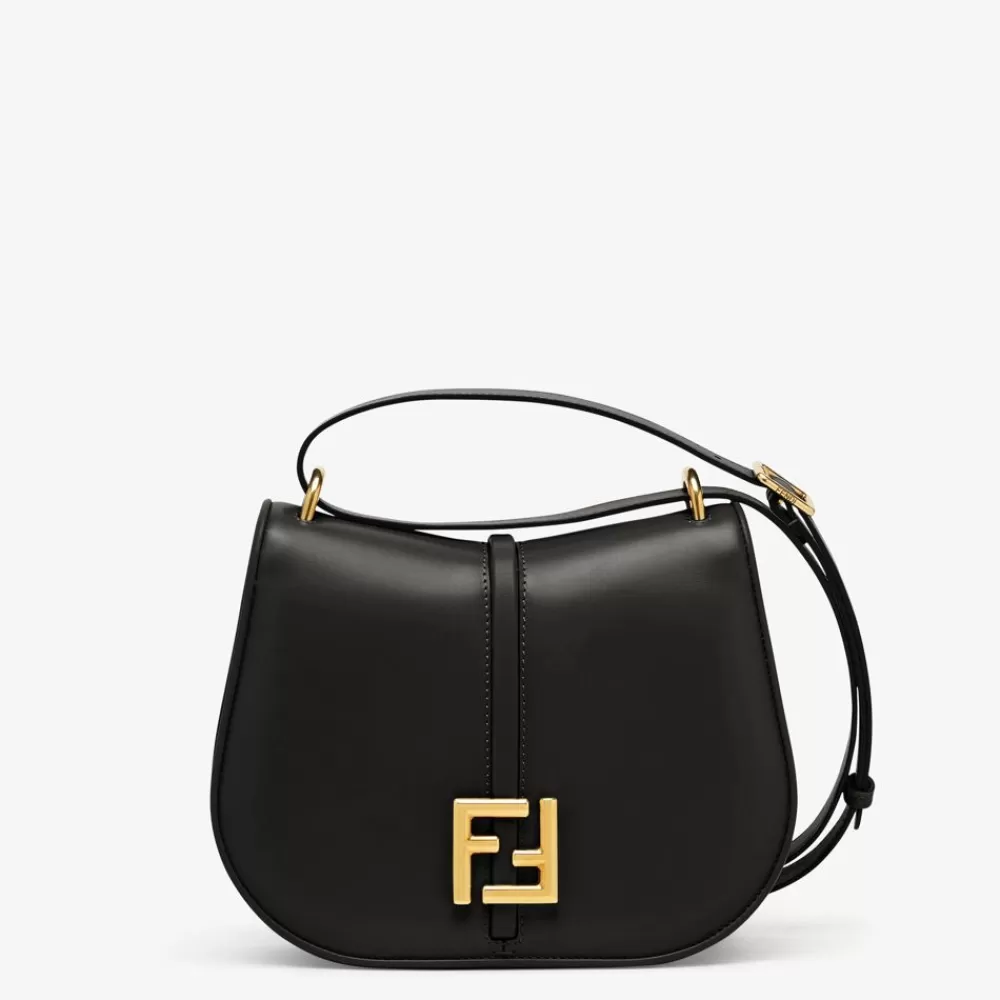 Fendi Schulter- Und Crossbody-Taschen<Tasche Aus Glatt- Und Granatleder In Schwarz