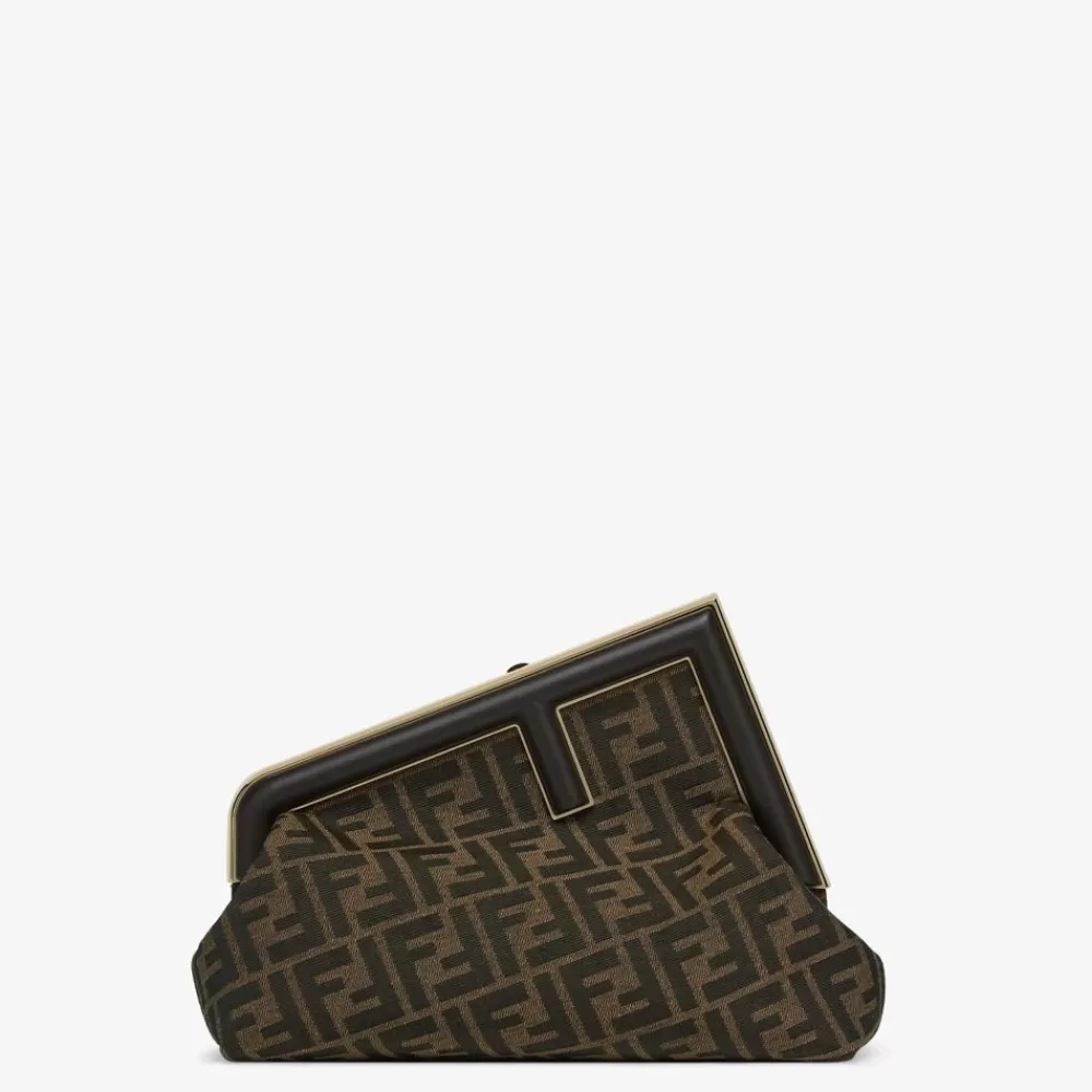 Fendi Schulter- Und Crossbody-Taschen<Tasche Aus Jacquardgewebe Mit Ff-Muster In Braun