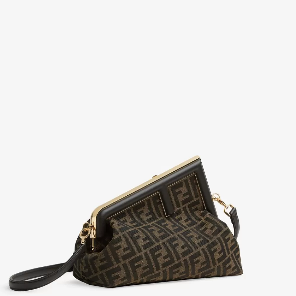 Fendi Schulter- Und Crossbody-Taschen<Tasche Aus Jacquardgewebe Mit Ff-Muster In Braun