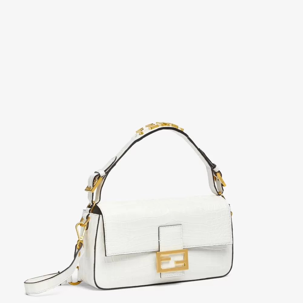 Fendi Schulter- Und Crossbody-Taschen<Tasche Aus Krokodilleder In Eisweis