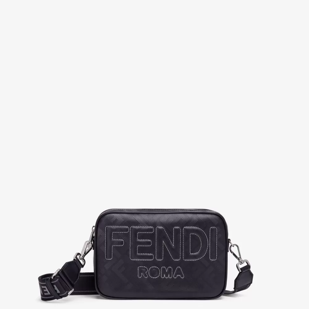 Fendi Messenger Bags<Tasche Aus Leder In Schwarz Mit Ff-Print