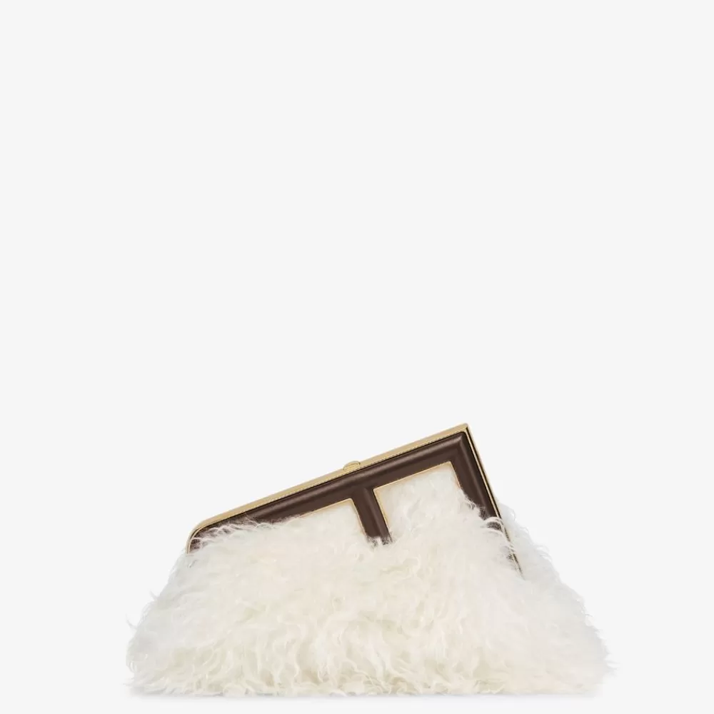 Fendi Clutches & Pochetten<Tasche Aus Mohair In Weis