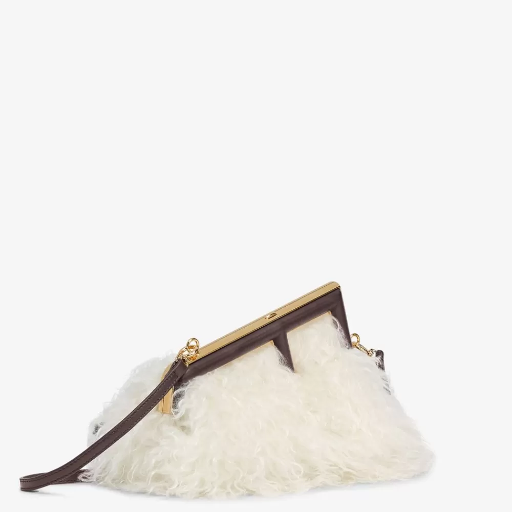 Fendi Clutches & Pochetten<Tasche Aus Mohair In Weis