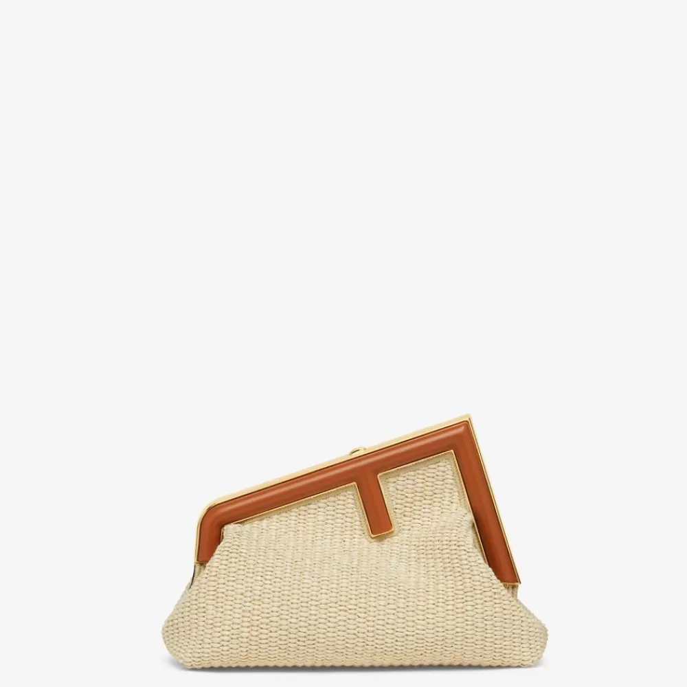 Fendi Clutches & Pochetten<Tasche Aus Naturstroh