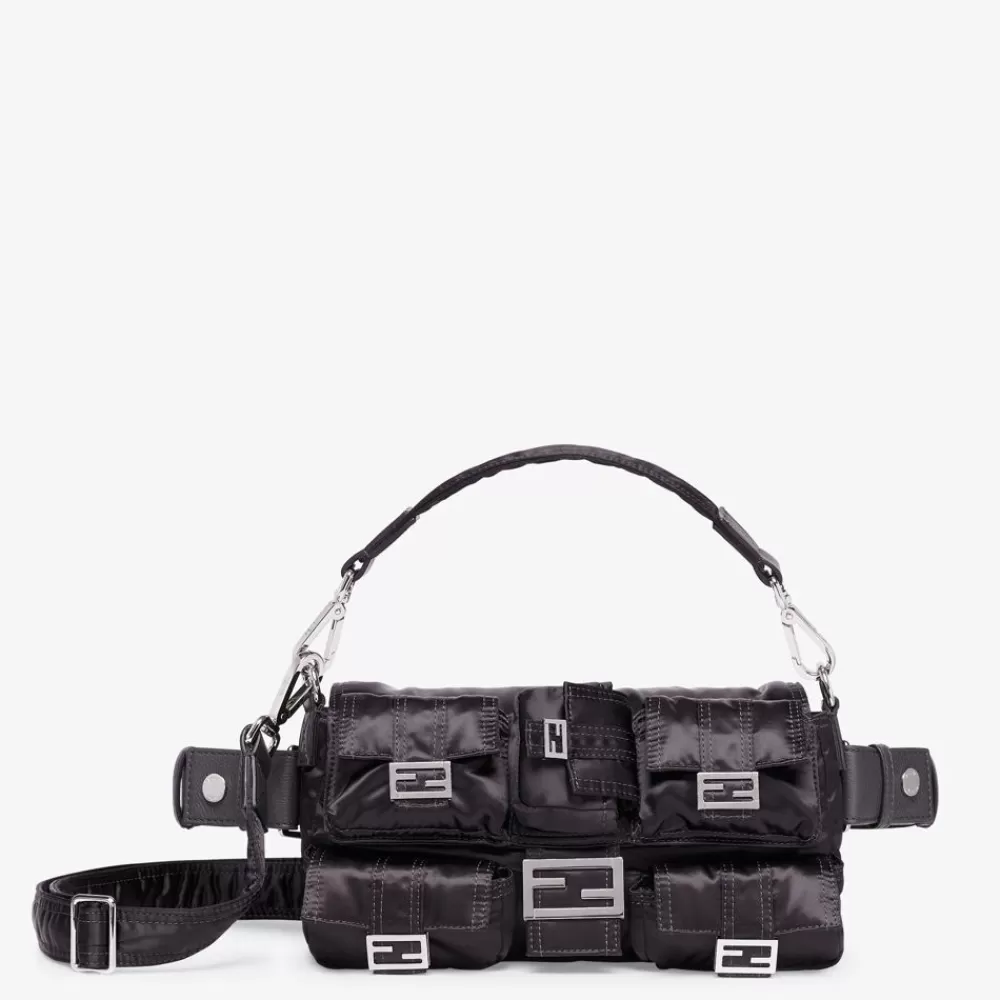Fendi Messenger Bags<Tasche Aus Nylon In Schwarz