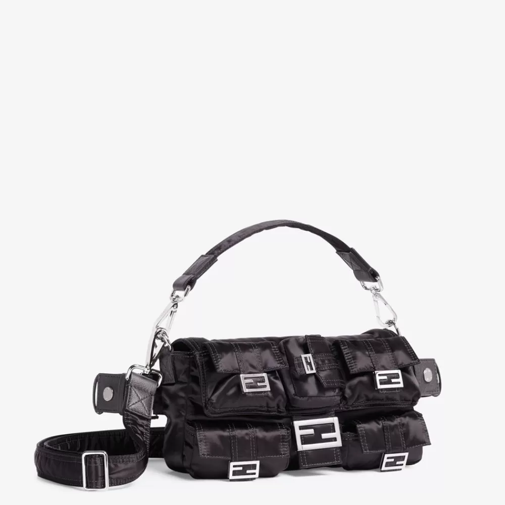 Fendi Messenger Bags<Tasche Aus Nylon In Schwarz