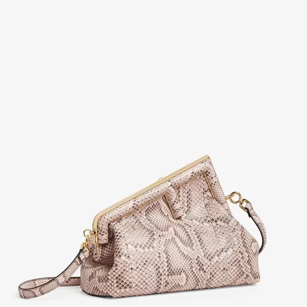 Fendi Clutches & Pochetten<Tasche Aus Phyton-Leder In Puderrosa