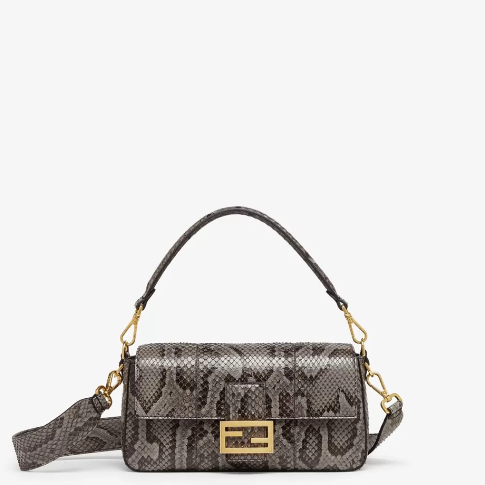 Fendi Schulter- Und Crossbody-Taschen<Tasche Aus Pythonleder In Grau