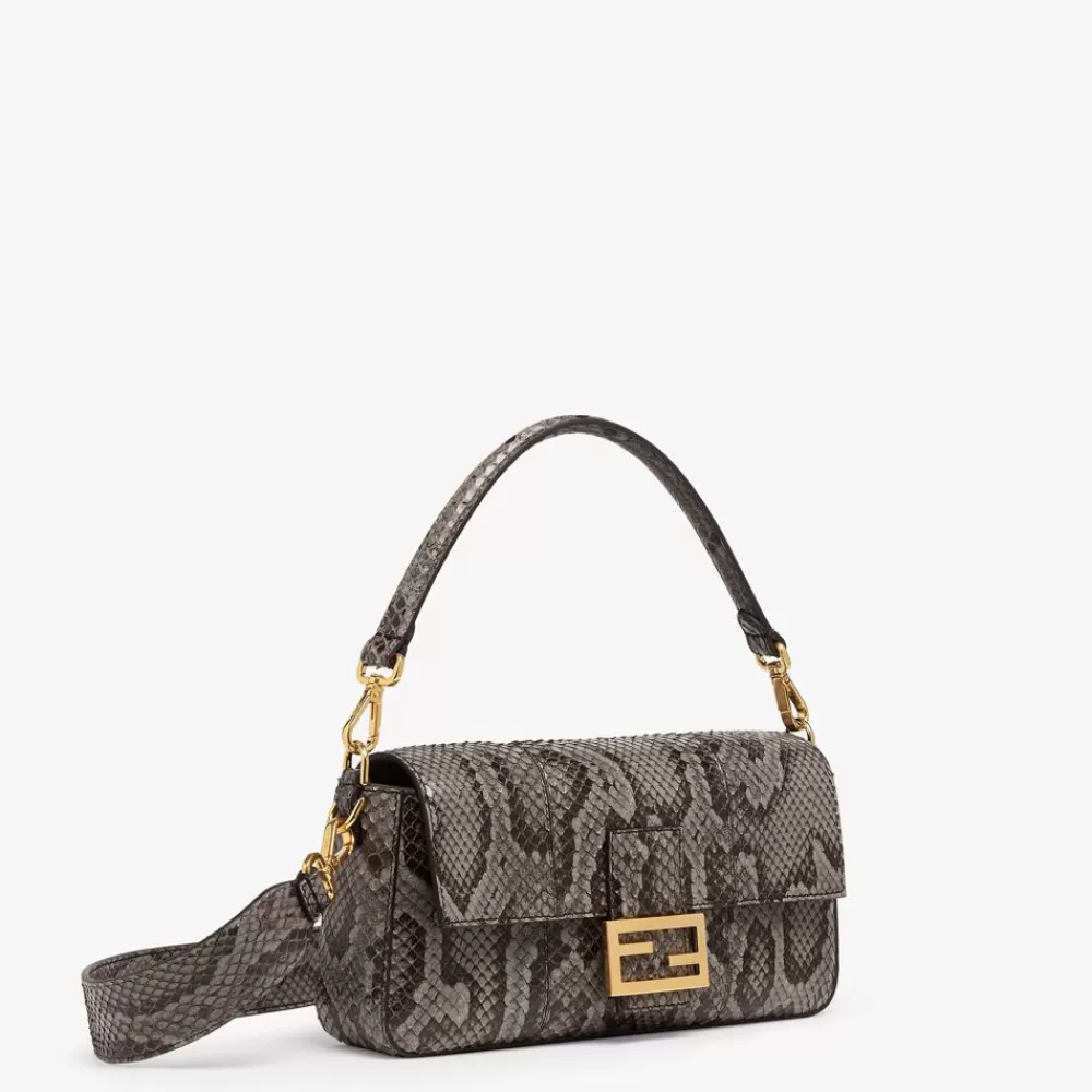 Fendi Schulter- Und Crossbody-Taschen<Tasche Aus Pythonleder In Grau