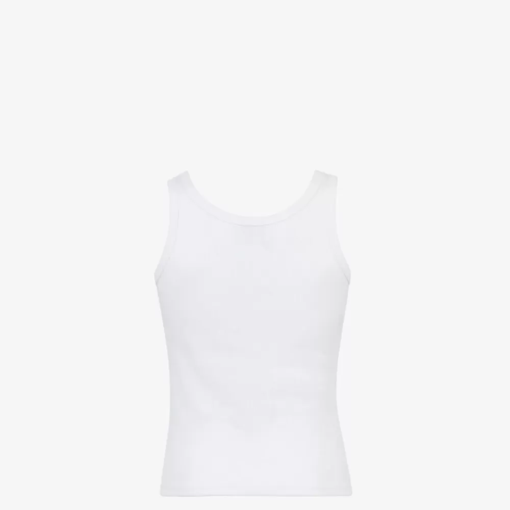 Fendi T-Shirts Und Poloshirts<Top Aus Jersey In Weis