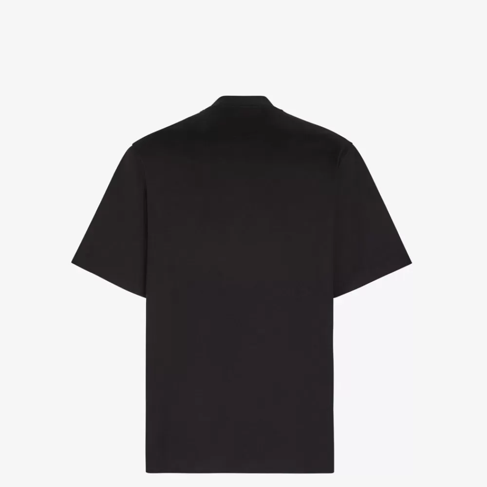 Fendi T-Shirts Und Poloshirts<T-Shirt Aus Jersey In Schwarz