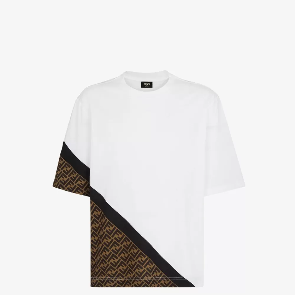 Fendi T-Shirts Und Sweatshirts<T-Shirt Aus Jersey In Weis