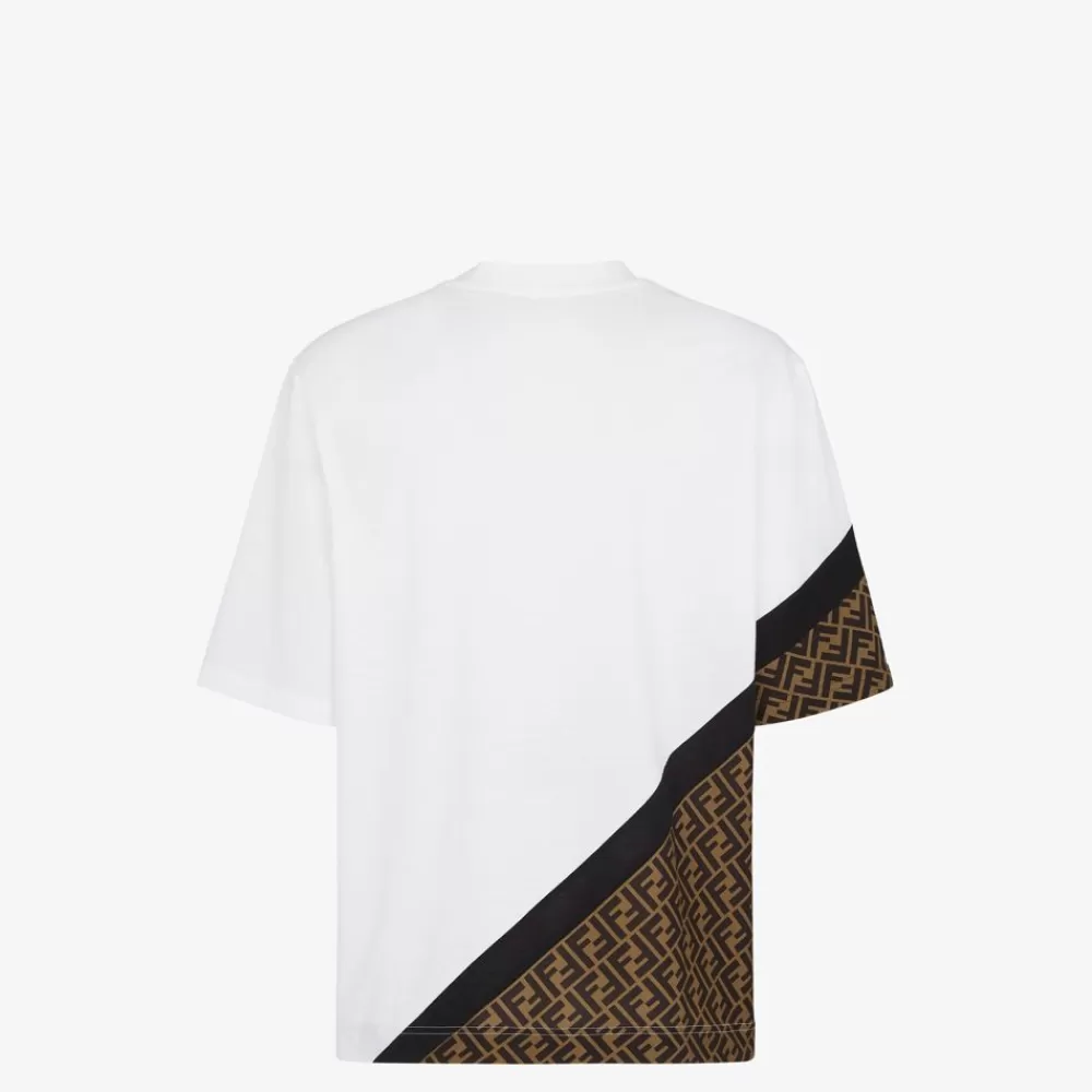 Fendi T-Shirts Und Sweatshirts<T-Shirt Aus Jersey In Weis
