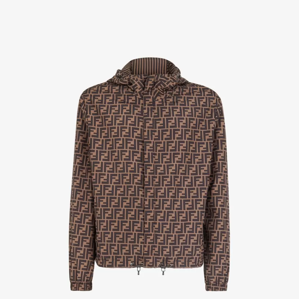 Fendi Sportbekleidung<Windjacke Aus Nylon In Braun